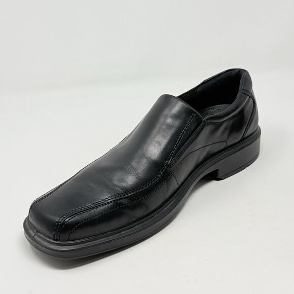 Ecco Helsinki Loafers Mens 13 - 13.5 EU 47 Black Leather Casual Slip On Shoes